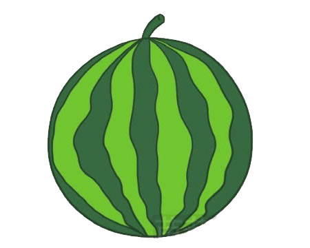 简单的西瓜简笔画