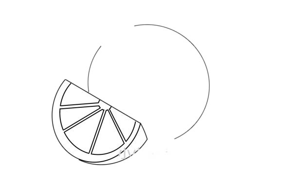 橙子怎么画 橙子简笔画步骤