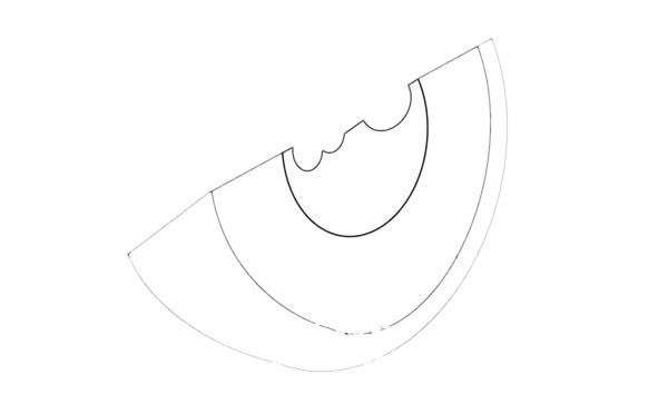 看起来香甜的哈密瓜简笔画