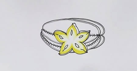 杨桃怎么画 杨桃简笔画的步骤