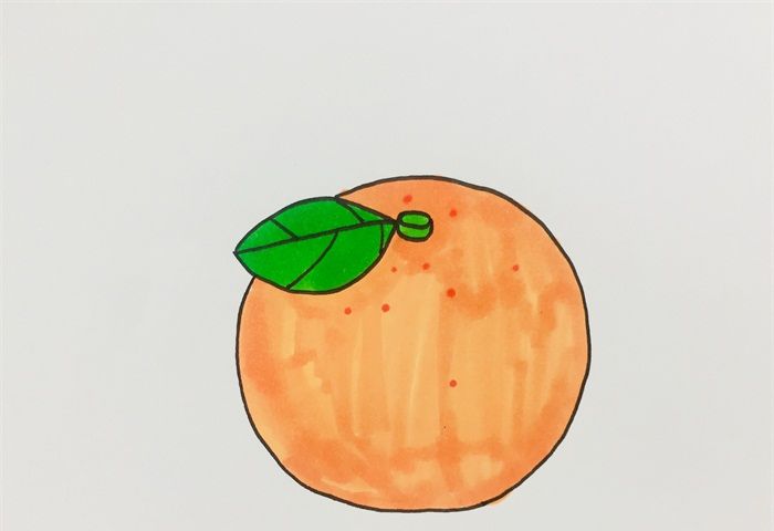 橘子的画法