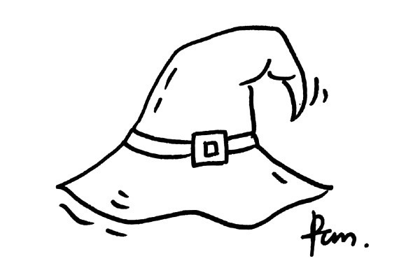 一组和万圣节有关的简笔画