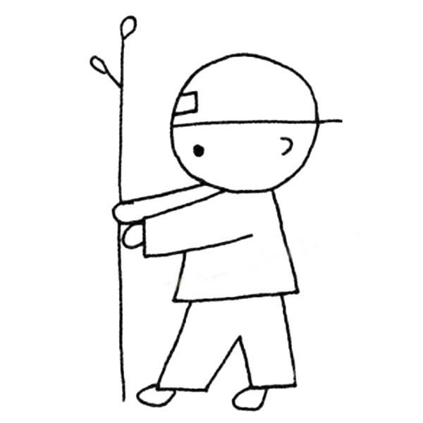 5款简单的植树节简笔画大全