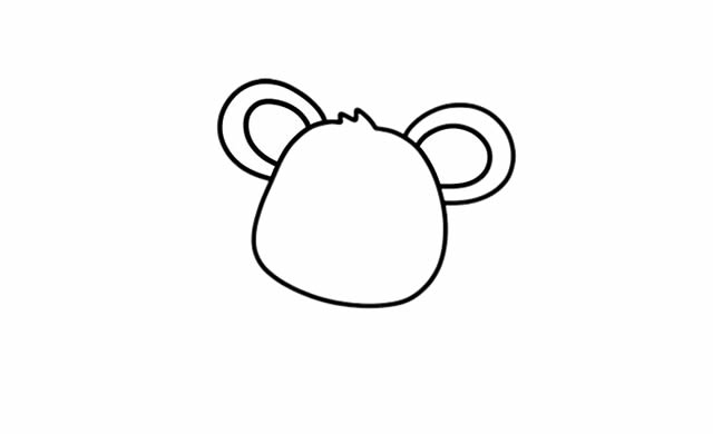 鼠年你好简笔画步骤 鼠年你好简笔画步骤