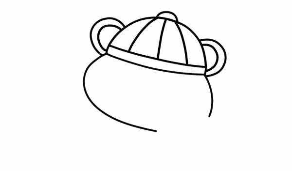 新年好鼠年祝福简笔画