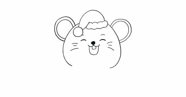 鼠年送福简笔画画法步骤 鼠年送福简笔画画法步骤