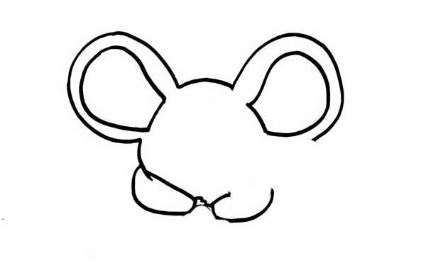 老鼠和梅花简笔画步骤