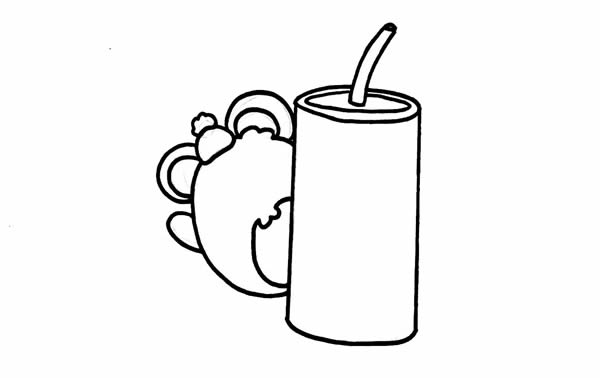 老鼠和鞭炮简笔画步骤