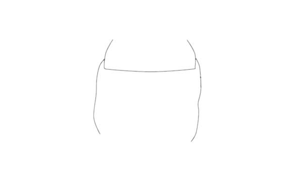 中秋节吃月饼的小女孩简笔画