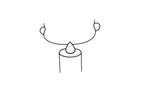 圣诞节小女孩送祝福简笔画 圣诞节小女孩送祝福简笔画