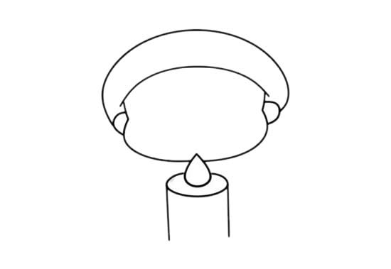 圣诞节小女孩送祝福简笔画 圣诞节小女孩送祝福简笔画