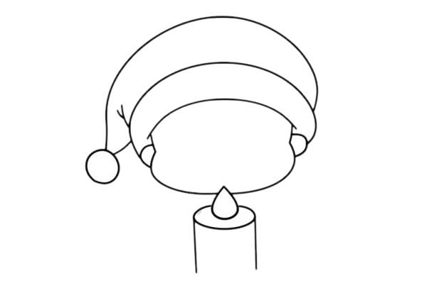 圣诞节小女孩送祝福简笔画 圣诞节小女孩送祝福简笔画