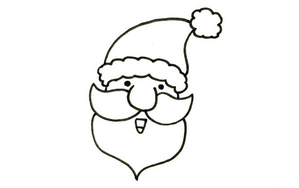 一步步教你画圣诞老人