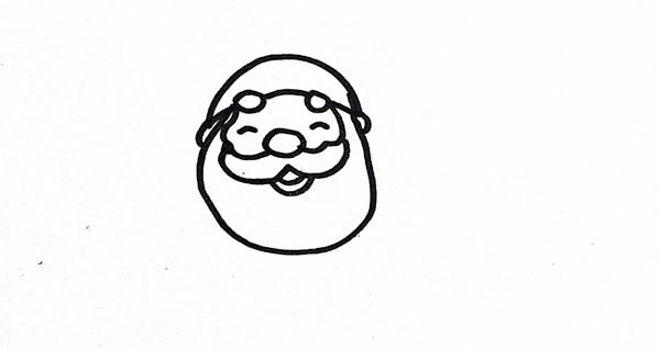 开心的圣诞老人简笔画 开心的圣诞老人简笔画