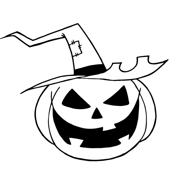 万圣节南瓜灯简笔画大全