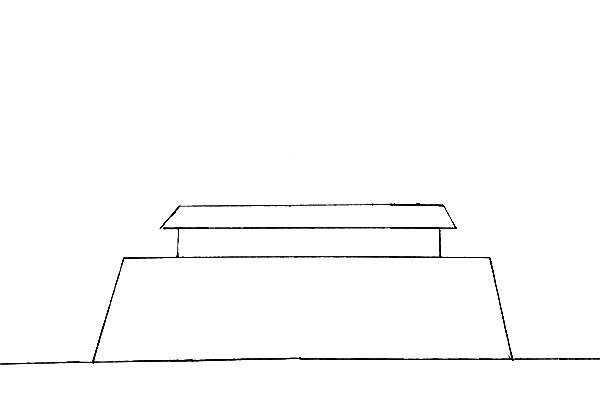 国庆节天安门主题简笔画