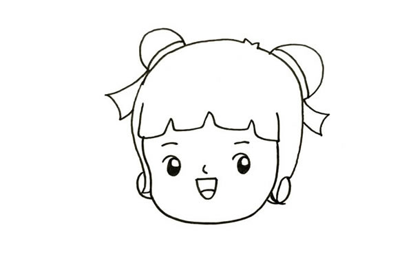 春节小孩拜年简笔画 春节小孩拜年简笔画