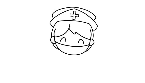 劳动节致敬医务人员简笔画