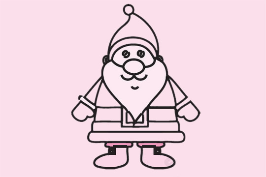 分享几款圣诞老人的简笔画