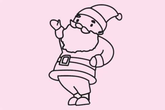 分享几款圣诞老人的简笔画