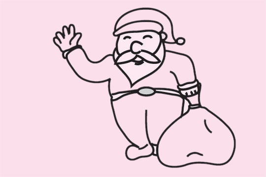 分享几款圣诞老人的简笔画