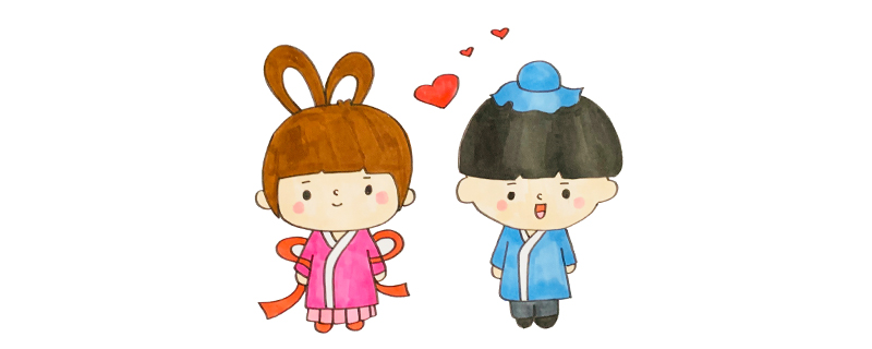 卡通的牛郎织女简笔画