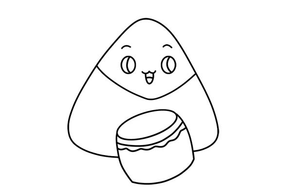 端午节卡通粽子简笔画 端午节卡通粽子简笔画