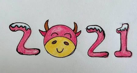 牛年简笔画 关于牛年的简笔画步骤