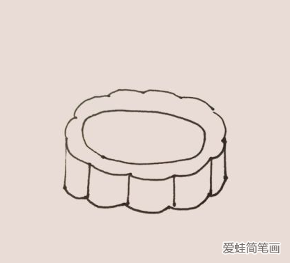 中秋节月饼简笔画怎么画