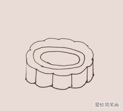 中秋节月饼简笔画怎么画