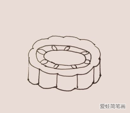 中秋节月饼简笔画怎么画