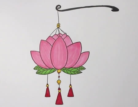 元宵节花灯简笔画怎么画 元宵节花灯简笔画怎么画