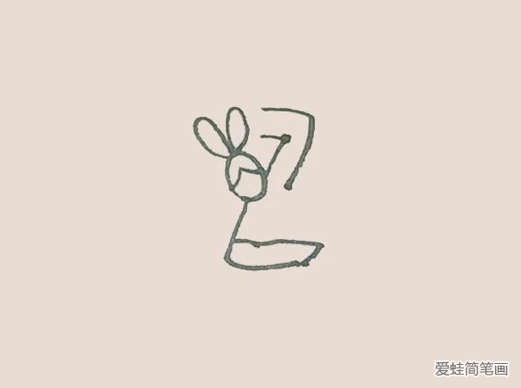 中秋节简单的嫦娥奔月简笔画