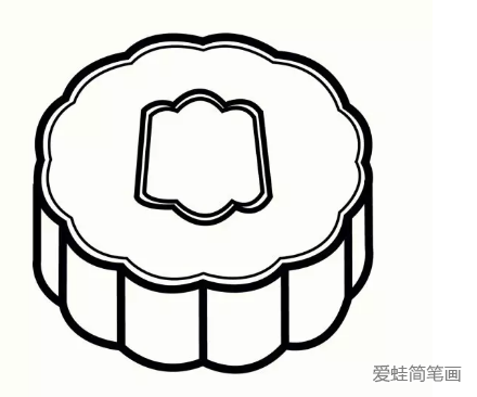 中秋节月饼简笔画步骤