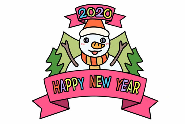 关于元旦的儿童简笔画