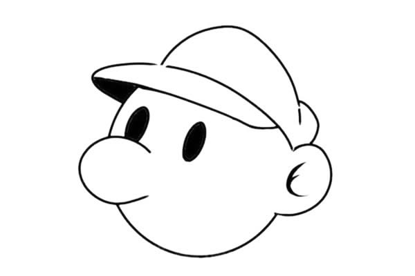 马里奥简笔画步骤教程