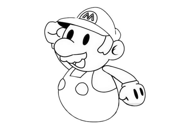 马里奥简笔画步骤教程