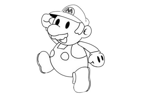 马里奥简笔画步骤教程