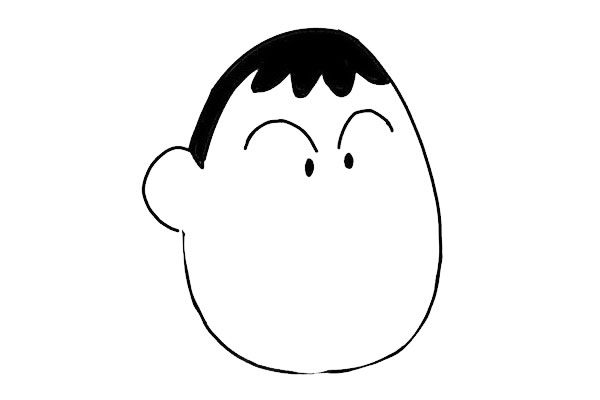 蜡笔小新阿呆简笔画教程 蜡笔小新阿呆简笔画教程