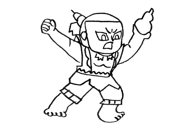 葫芦娃人物简笔画大全