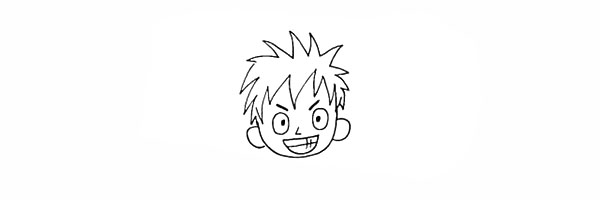 海贼王路飞简笔画教程