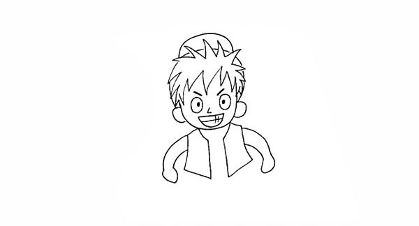 海贼王路飞简笔画教程