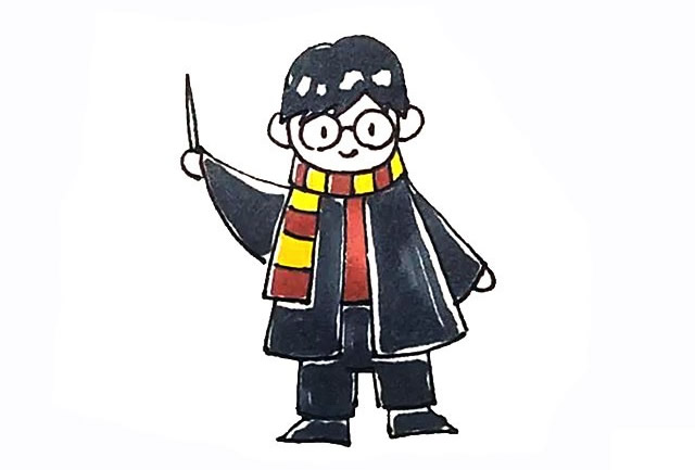 哈利波特的画法步骤