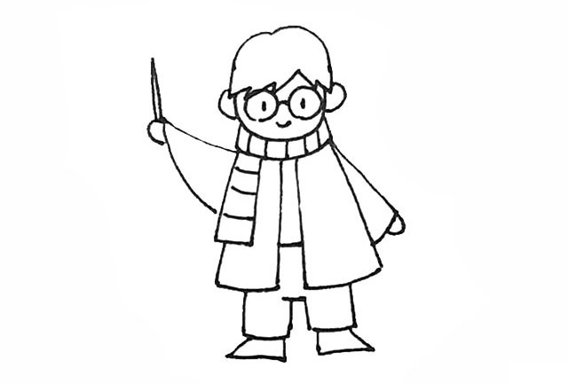 哈利波特的画法步骤