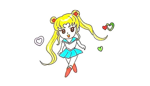 美少女战士简笔画教程(绘画美少女战士简笔画)