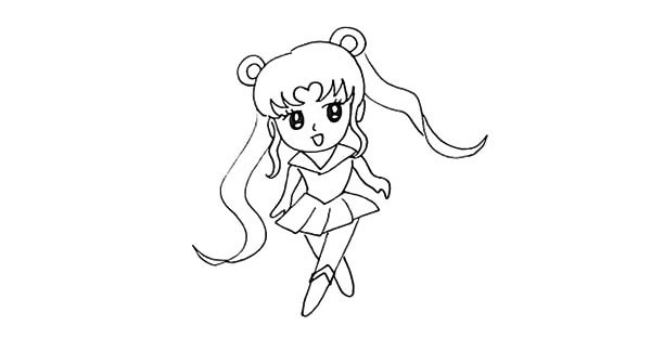 美少女战士简笔画教程