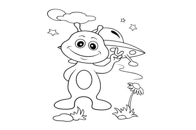 可爱的外星人简笔画(可爱的小外星人怎么画)