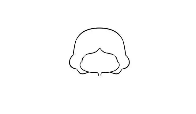 可爱漂亮的白雪公主简笔画
