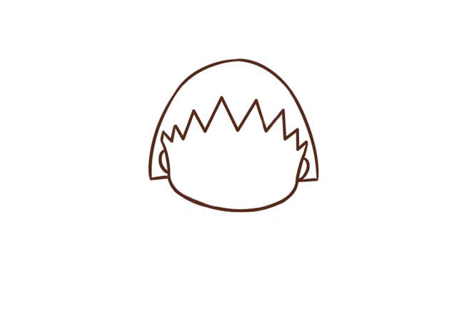 Q版可爱樱桃小丸子简笔画教程