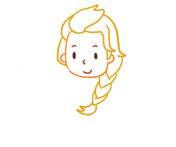 冰雪奇缘艾莎公主简笔画教程